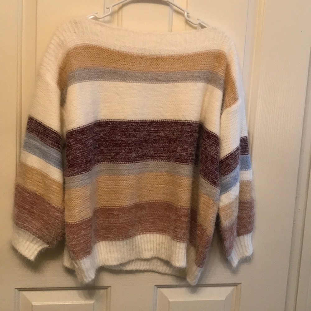 Color block sweater